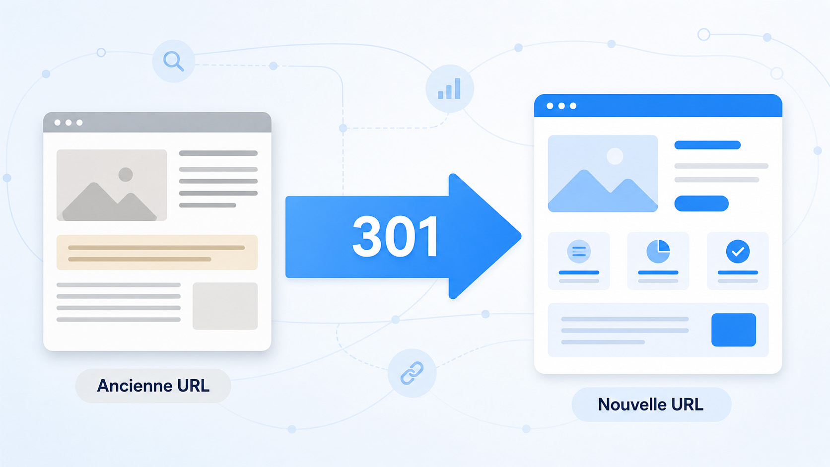 schema redirection 301 refonte seo