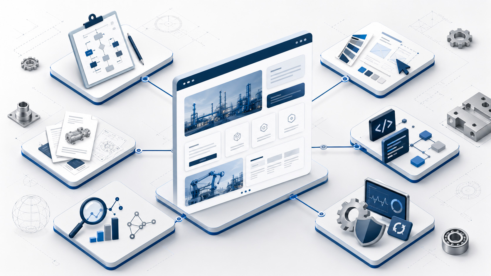 postes cout site web industriel