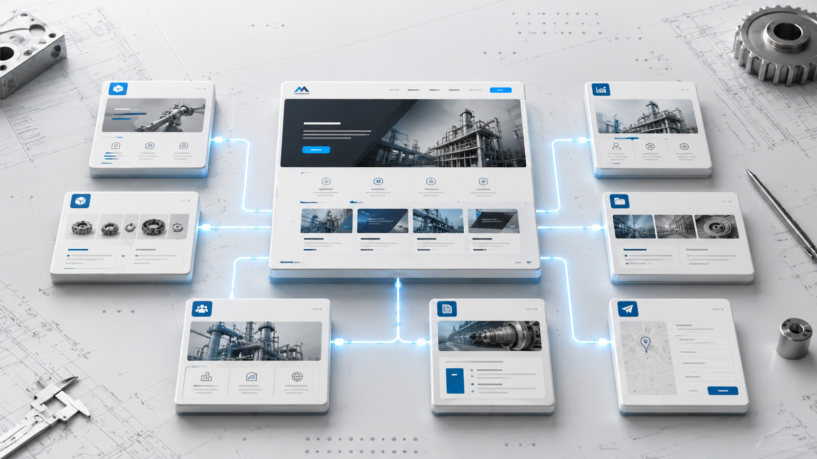 arborescence site industriel pages